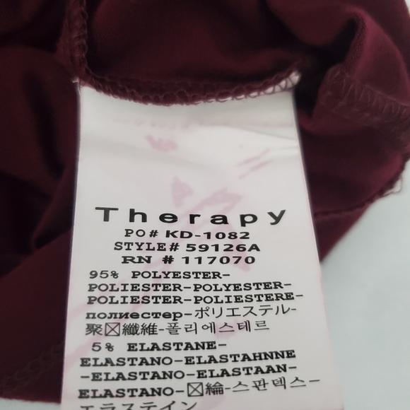 Theraphy dress maroon color - Picture 7 of 7
